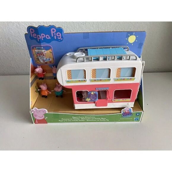 Peppa Pig Peppa’s Family MOTORHOME Vehicle To RV Playset With 4 Figures NEW - Picture 6 of 12